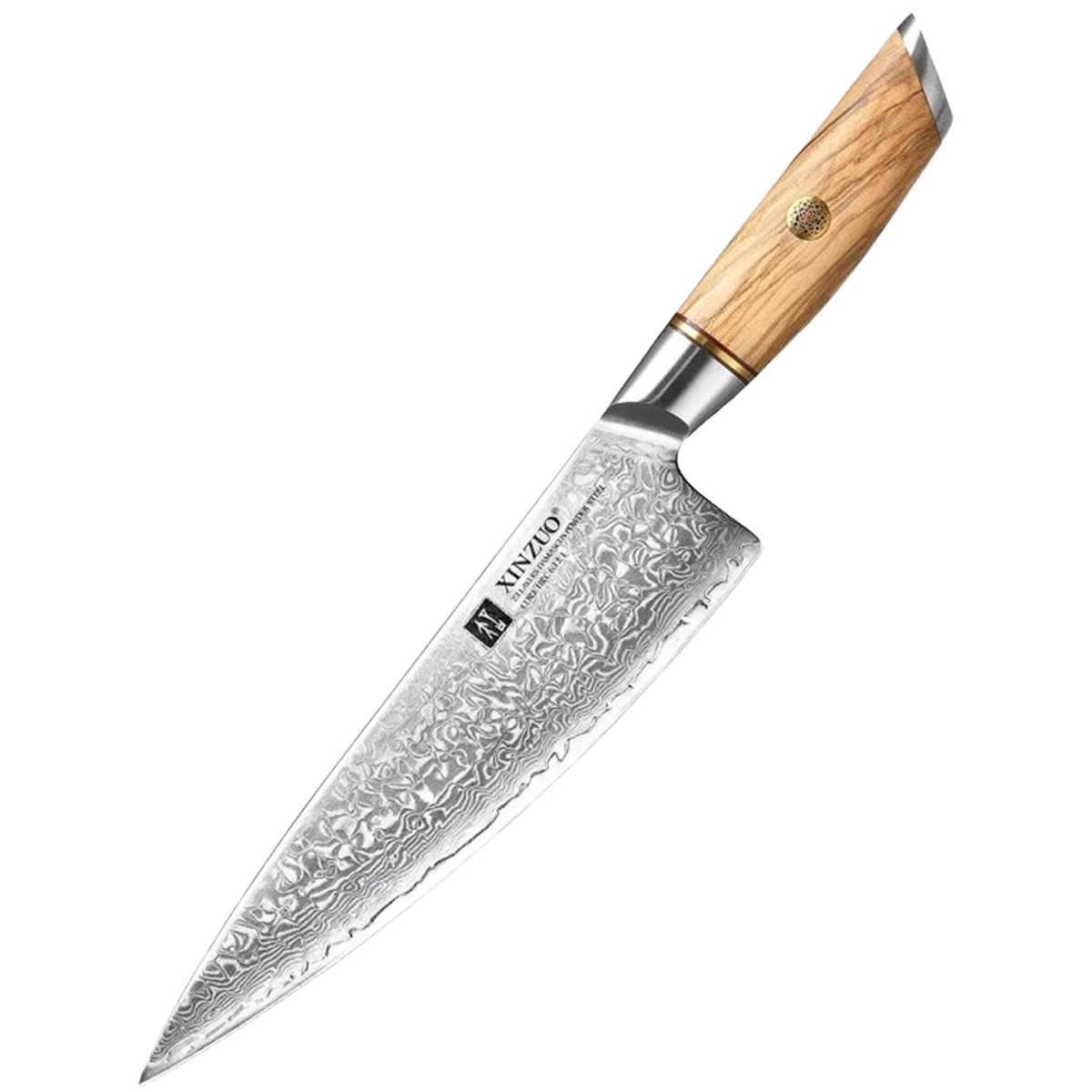 Šéfkuchařský nůž XinZuo Lan B37CS | 21 cm | Nerezová ocel