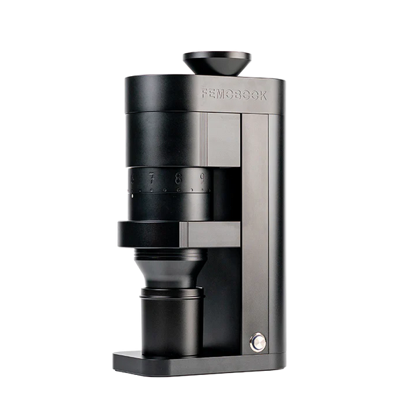 Molinillo de café Femobook A68: molinillo preciso de dosificación única para café de filtro y espresso, color negro
